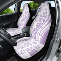 Purple Hawaiian Quilt Pattern Car Seat Cover Mixed Polynesian Tribal Arty