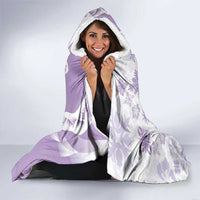 Purple Hawaiian Quilt Pattern Hooded Blanket Mixed Polynesian Tribal Arty