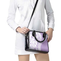 Purple Hawaiian Quilt Pattern Shoulder Handbag Mixed Polynesian Tribal Arty LT9 - Polynesian Pride