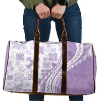 Purple Hawaiian Quilt Pattern Travel Bag Mixed Polynesian Tribal Arty - Polynesian Pride