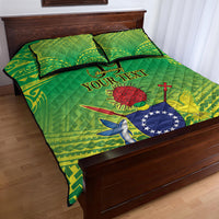 Cook Islands Constitution Day Quilt Bed Set Kuki Airani Since 1965