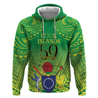 Cook Islands Constitution Day Zip Hoodie Kuki Airani Since 1965