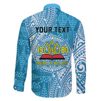 Personalised Tonga Lavengamalie College Family Matching Off Shoulder Maxi Dress and Hawaiian Shirt Since 1980 Special Kupesi Pattern