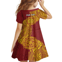 Personalised Tonga Niuatoputapu High School Family Matching Off Shoulder Short Dress and Hawaiian Shirt Special Kupesi Pattern LT9 - Polynesian Pride