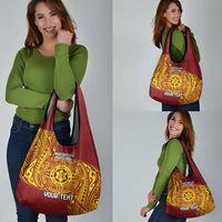 Personalised Tonga Niuatoputapu High School Grocery Bag Special Kupesi Pattern