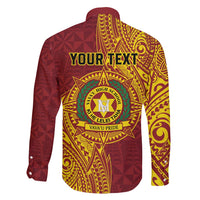 Personalised Tonga Vava'u High School Family Matching Off Shoulder Maxi Dress and Hawaiian Shirt Since 1985 Special Kupesi Pattern LT9 - Polynesian Pride