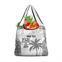 Custom Fiji Rugby Grocery Bag History Champions World Cup 7s - White