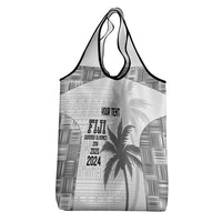 Custom Fiji Rugby Grocery Bag History Champions World Cup 7s - White