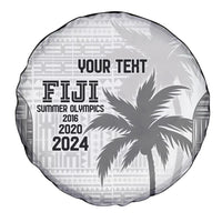 Custom Fiji Rugby Spare Tire Cover History Champions World Cup 7s - White