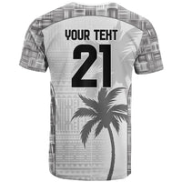 Custom Fiji Rugby T Shirt History Champions World Cup 7s - White LT9 - Polynesian Pride