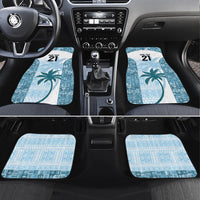 Custom Fiji Rugby Car Mats History Champions World Cup 7s - Bllue LT9 Set 4pcs Blue - Polynesian Pride