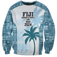 Custom Fiji Rugby Sweatshirt History Champions World Cup 7s - Bllue LT9 Unisex Blue - Polynesian Pride