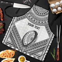Custom Rugby Fiji National Heritage Apron White Traditional Masi Inspired