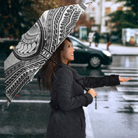 Custom Rugby Fiji National Heritage Umbrella White Traditional Masi Inspired