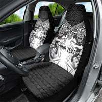 Custom Rugby New Zealand Black Fern Car Seat Cover Niho Taniwha Inspired