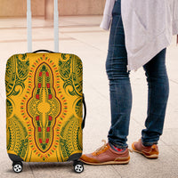 Africa Dashiki Luggage Cover African Tribal Art Mixed Polynesian Tattoo Gold Color Unique LT9 Gold - Polynesian Pride