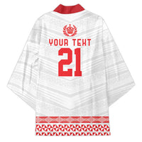 Custom Mate Ma'a Tonga Heritage Kimono Pacific Tribal Rugby White Edition - Polynesian Pride