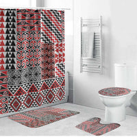 Aotearoa Kowhaiwhai Taniko Patchwork Motifs Bathroom Set - Polynesian Pride