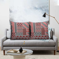 Aotearoa Kowhaiwhai Taniko Patchwork Motifs Pillow Cover - Polynesian Pride