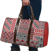 Aotearoa Kowhaiwhai Taniko Patchwork Motifs Travel Bag - Polynesian Pride