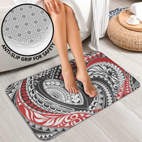 Aotearoa Maori Rugby Tribal Tattoo Bathroom Set Kowhaiwhai Taniko Patchwork Motifs - Polynesian Pride