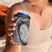 Aotearoa Maori Rugby Tribal Tattoo 4 in 1 Can Cooler Tumbler Kowhaiwhai Taniko Patchwork Motifs LT9 - Polynesian Pride