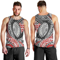 Aotearoa Maori Rugby Tribal Tattoo Men Tank Top Kowhaiwhai Taniko Patchwork Motifs