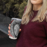 Aotearoa Maori Rugby Tribal Tattoo Tumbler Cup Kowhaiwhai Taniko Patchwork Motifs LT9 - Polynesian Pride