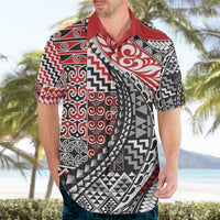 Aotearoa Maori Tribal Tattoo Hawaiian Shirt Kowhaiwhai Taniko Patchwork Motifs