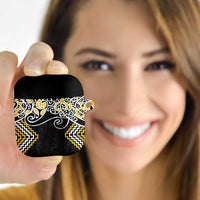 Gold Aotearoa Tukutuku Manawa Tapu AirPods Case Ta Moko Toi Maori LT9 Gold - Polynesian Pride