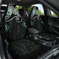Green Aotearoa Tukutuku Manawa Tapu Car Seat Cover Ta Moko Toi Maori