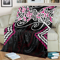 Pink Aotearoa Tukutuku Manawa Tapu Blanket Ta Moko Toi Maori