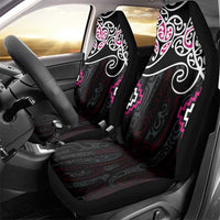 Pink Aotearoa Tukutuku Manawa Tapu Car Seat Cover Ta Moko Toi Maori