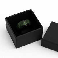 Green Couple Dolphins Maori Polynesian Style Spinner Ring - Polynesian Pride