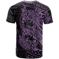 Purple Couple Dolphins Maori Polynesian Style T Shirt LT9 - Polynesian Pride