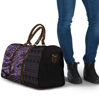 Purple Couple Dolphins Maori Polynesian Style Travel Bag - Polynesian Pride