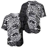 White Couple Dolphins Maori Polynesian Style Baseball Jersey LT9 - Polynesian Pride