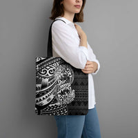 White Couple Dolphins Maori Polynesian Style Tote Bag - Polynesian Pride
