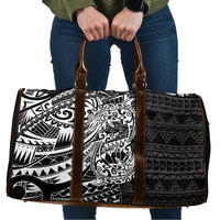 White Couple Dolphins Maori Polynesian Style Travel Bag - Polynesian Pride