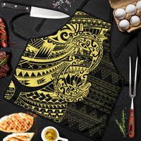 Yellow Couple Dolphins Maori Polynesian Style Apron - Polynesian Pride