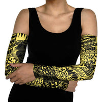 Yellow Couple Dolphins Maori Polynesian Style Arm Sleeves - Polynesian Pride