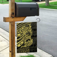 Yellow Couple Dolphins Maori Polynesian Style Garden Flag