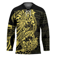 Yellow Couple Dolphins Maori Polynesian Style Hockey Jersey - Polynesian Pride