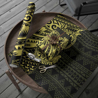 Yellow Couple Dolphins Maori Polynesian Style Wrapping Paper - Polynesian Pride