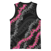 Guam Bougainvillea Lei Basketball Jersey Chamorro Tribal Pattern LT9 - Polynesian Pride