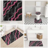Guam Bougainvillea Lei Bathroom Set Chamorro Tribal Pattern - Polynesian Pride