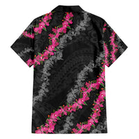 Guam Bougainvillea Lei Family Matching Puletasi and Hawaiian Shirt Chamorro Tribal Pattern LT9 - Polynesian Pride