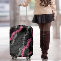 Guam Bougainvillea Lei Luggage Cover Chamorro Tribal Pattern LT9 - Polynesian Pride