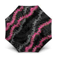 Guam Bougainvillea Lei Umbrella Chamorro Tribal Pattern - Polynesian Pride