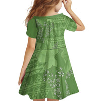 Hawaii Molokai Island Kukui Nut Flowers Family Matching Off Shoulder Short Dress and Hawaiian Shirt Tribal Kakau Pattern LT9 - Polynesian Pride